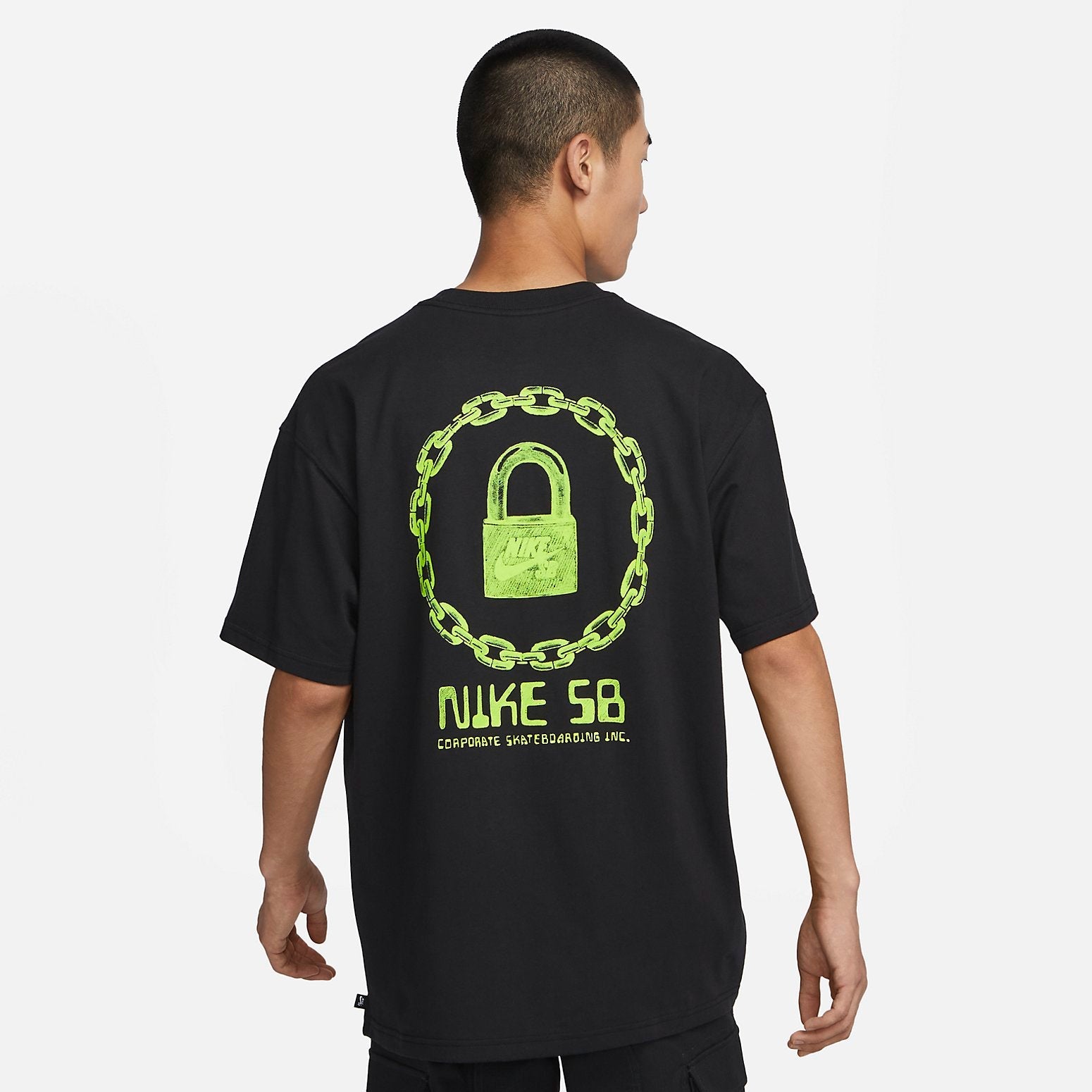 Nike SB On Lock Skateboarding T-Shirt 'Black' FJ1140-010