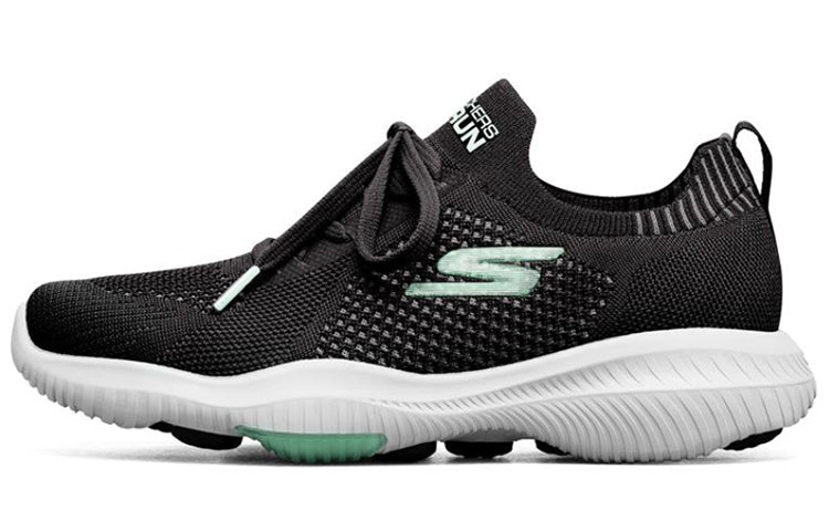 (WMNS) Skechers Go Walk Revolution Ultra Sports Shoes Black/White/Green 667064-BKMN