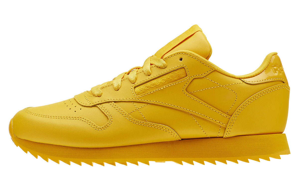 (WMNS) Reebok Classic Leather Running Shoes Yellow CN5123