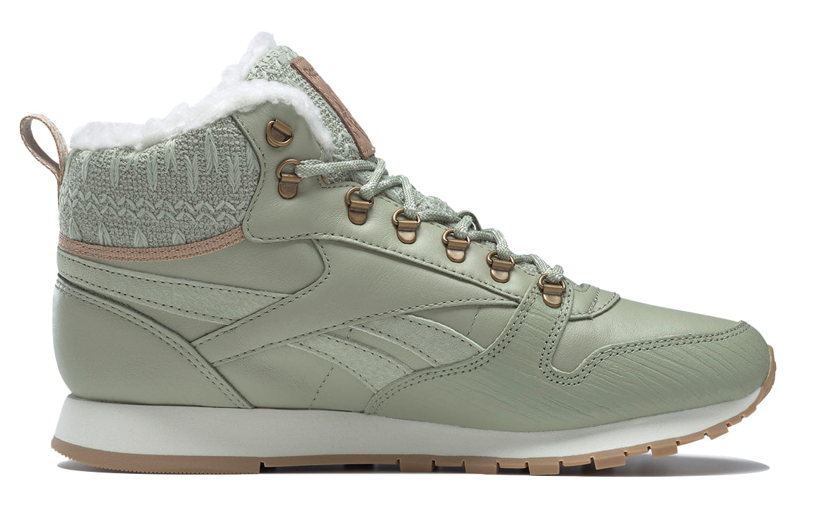 (WMNS) Reebok Classic Leather Arctic Boots 'White Green' FZ1205