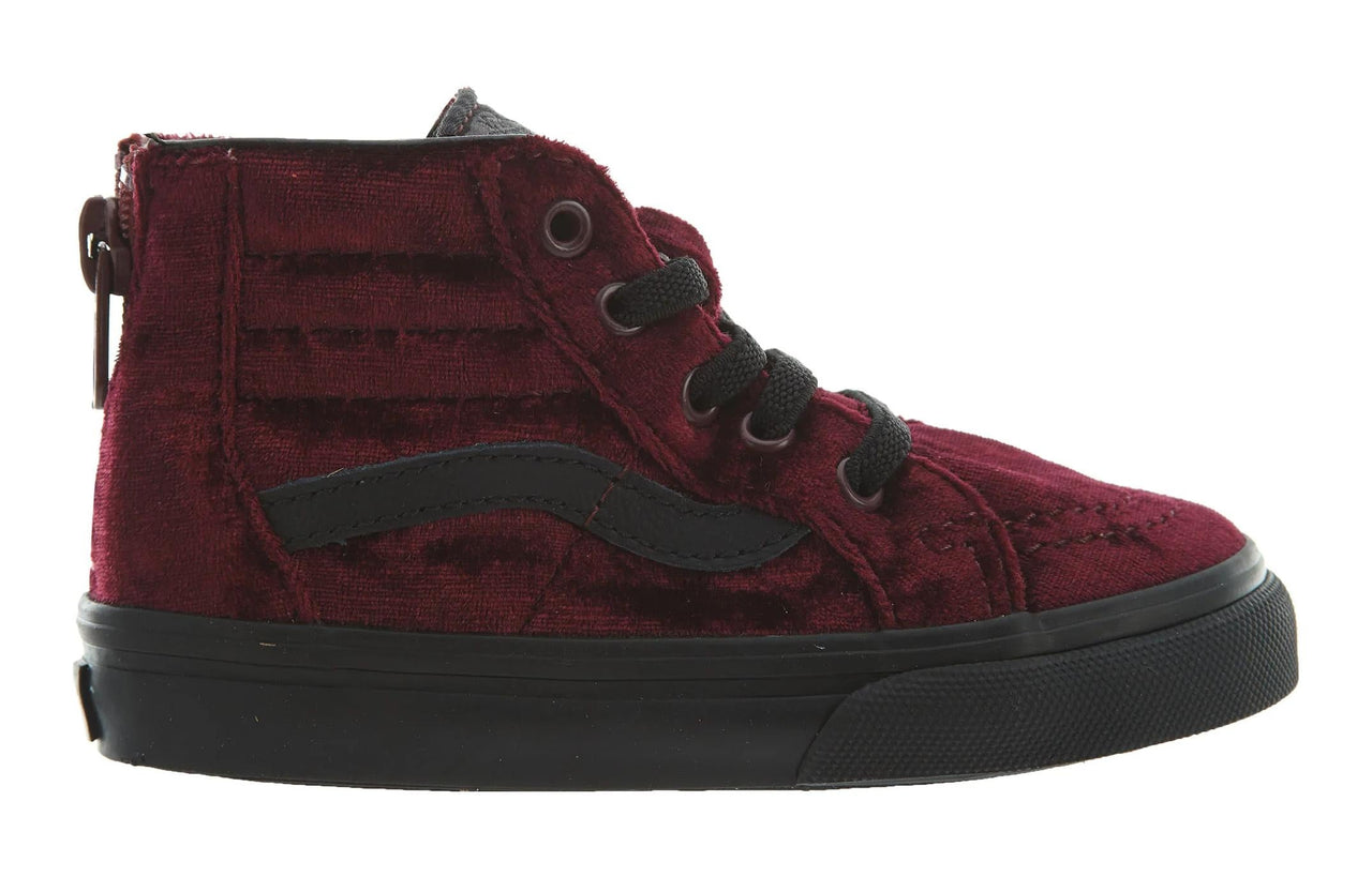 (TD) Vans Sk8-Hi Zip Shoes 'Velvet Red Black' VN0A32R3-F17