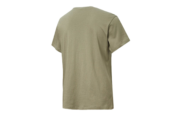 (WMNS) PUMA Printing Round Neck Short Sleeve Classics Logo Green 596512-60