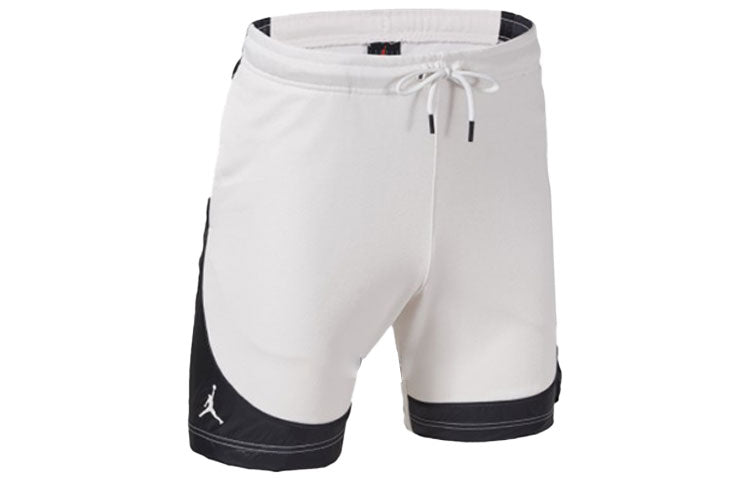 Air Jordan Contrasting Colors Loose Lacing Woven Casual Sports Shorts White DM1862-030