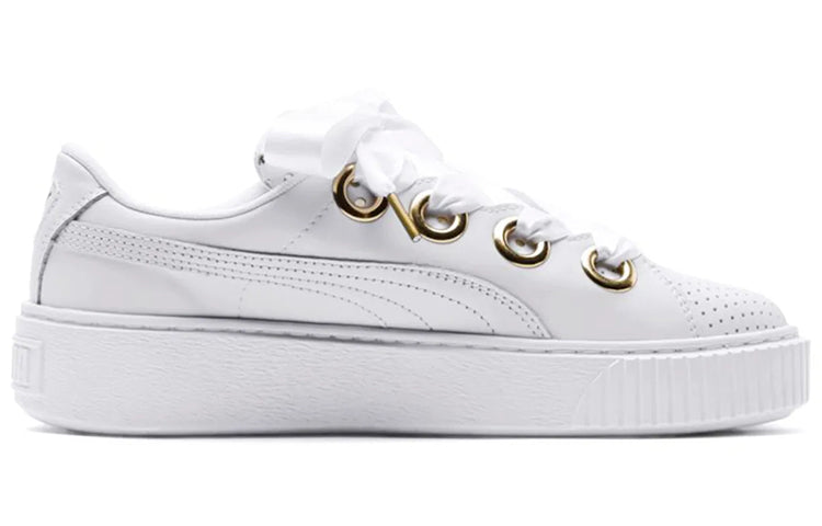 (WMNS) PUMA Platform Kiss Ath Lux White 366704-01
