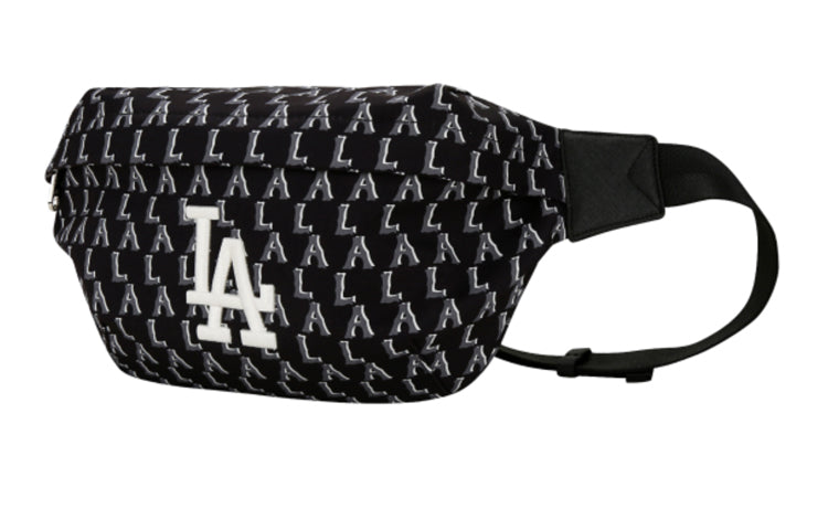 MLB Monogram Series LA Los Angeles Dodgers Retro Printing fanny pack Black 32BGC4011-07L