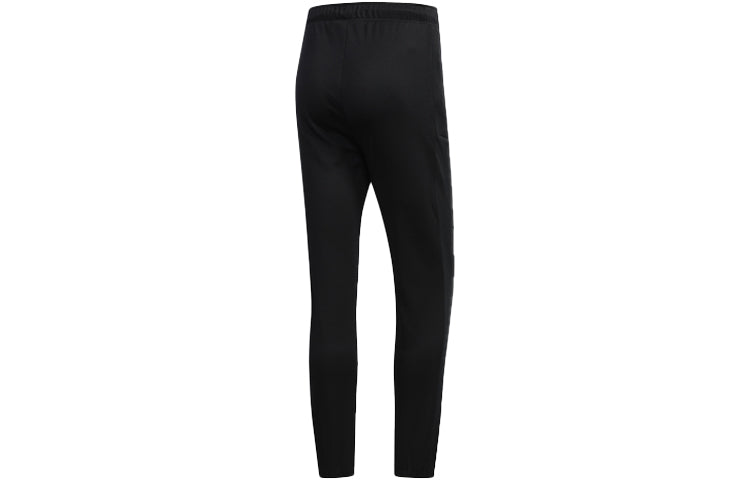adidas neo Lacing Elastic Waistband Solid Color Athleisure Casual Sports Pants Black EI4651