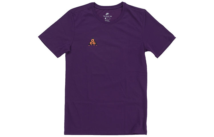 Nike ACG Back Printing Short Sleeve Purple AQ3951-537