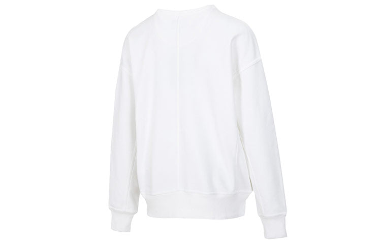 (WMNS) Converse All Star Sweatshirts Asia Sizing 'White' 10019811-A07
