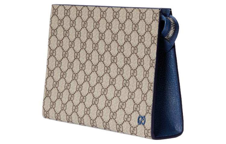 Gucci Pouch With GG Detail 'Beige Ebony Supreme' 768255-FACQC-9751