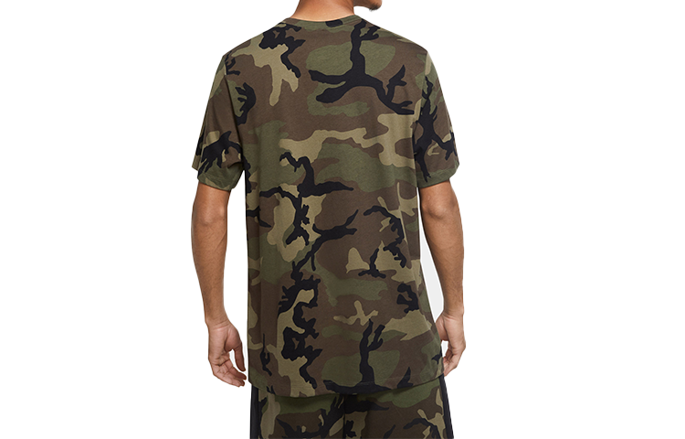 Air Jordan Jumpman Classics Camo Camouflage Tee 'Olive Green' CU2074-222