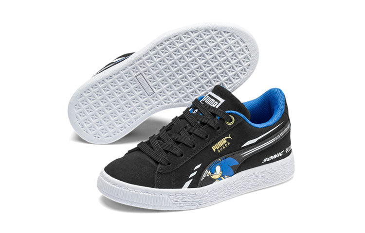 (PS) PUMA Sonic The Hedgehog x Suede 'Who's Faster - Black' 371998-01