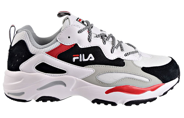 FILA Ray Tracer Low Top Clunky Shoes Black/White 1RM00586_102