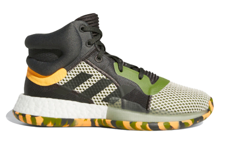 (GS)adidas Marquee Boost J Shoes 'Green White Orange' F97279