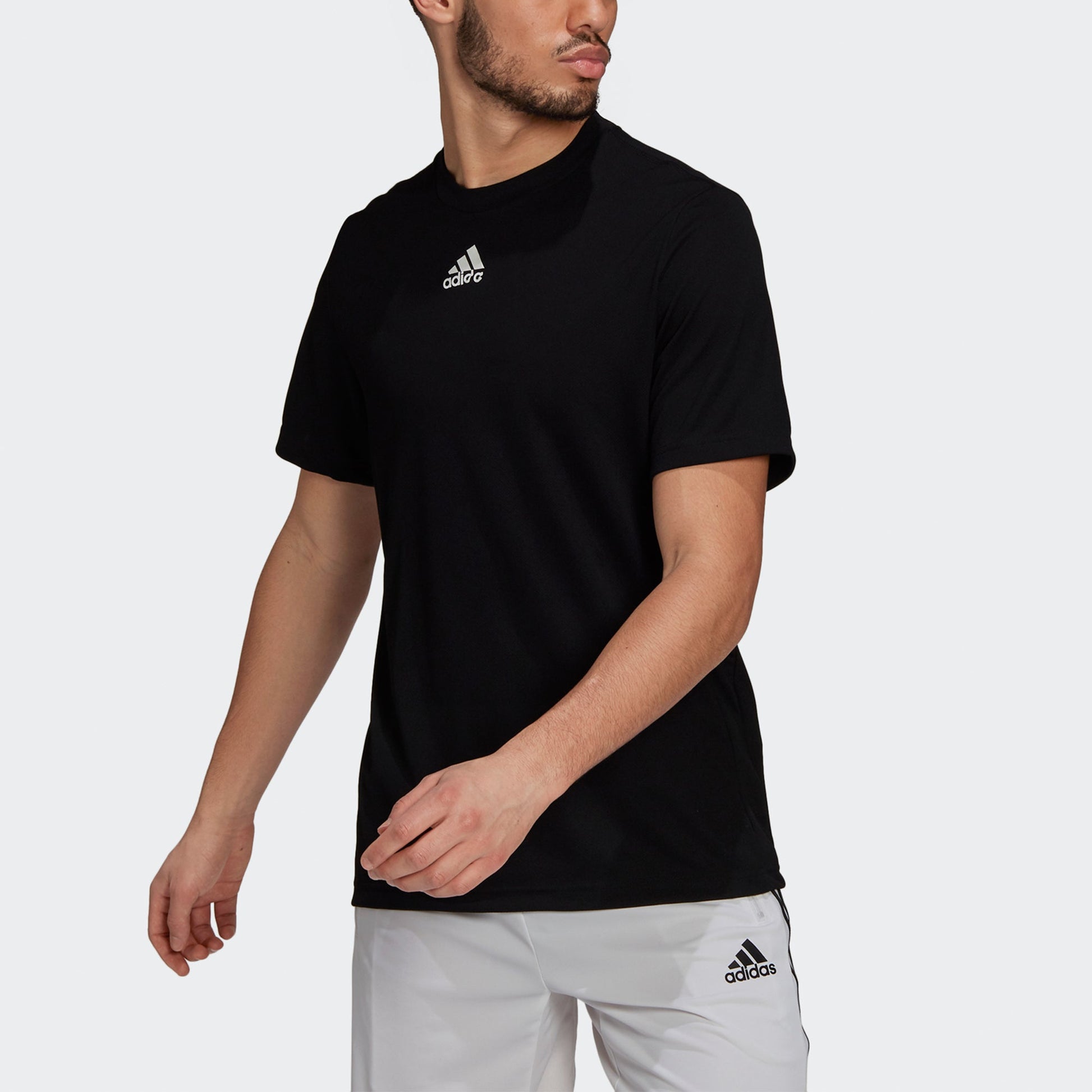 adidas Sprt4ia G T Leisure Sports Short Sleeve Men's Black GL2361