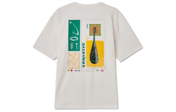 Converse Instrument Logo T-shirt Asia Sizing 'White' 10024876-A01