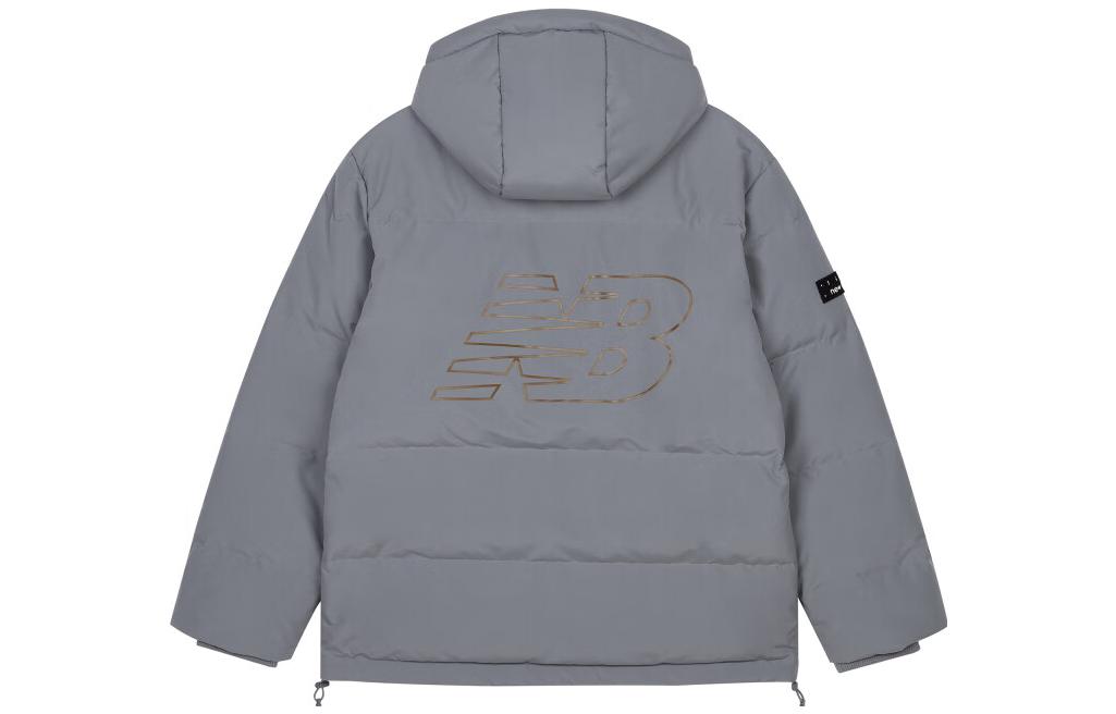 New Balance NB Logo Winter Down Jacket Asia Sizing 'Light Grey' AMJ33339-TTM