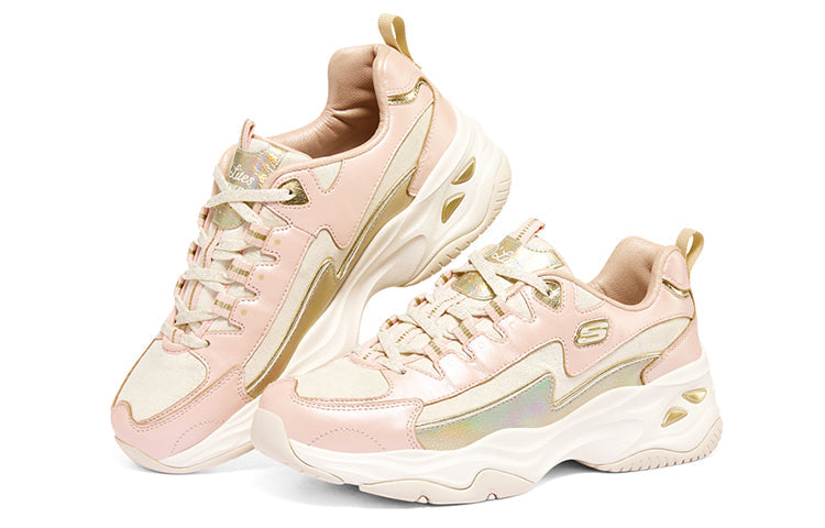 (WMNS) Skechers D'Lites 4.0 Elite PRM 'Pink White Gold' 149736-PKGD