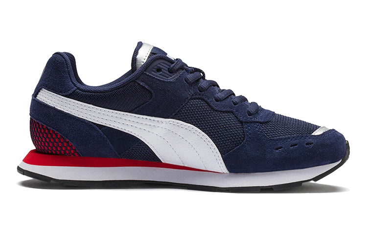 (GS) PUMA Vista Low Top Running Shoes Blue/White/Red 369539-02