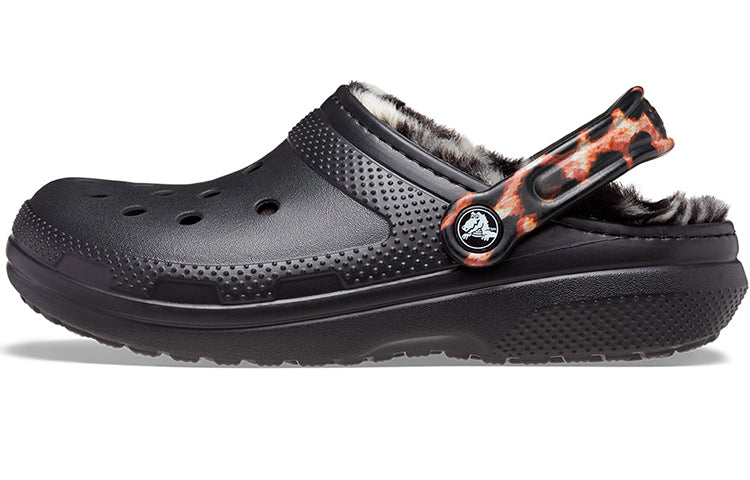 Crocs Classic Lined Animal Remix Clog 'Black & Multi' 207842-0ZR