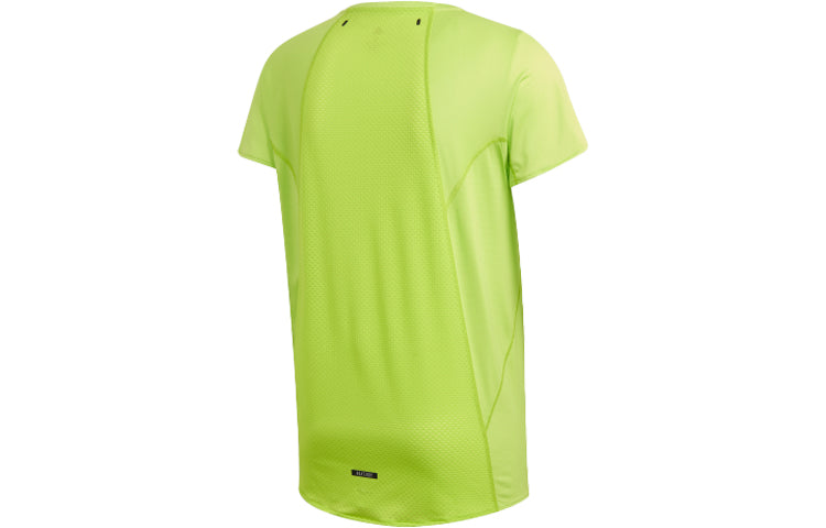 adidas HEAT.RDY TEE M Running Sports Short Sleeve Yellow FK0740