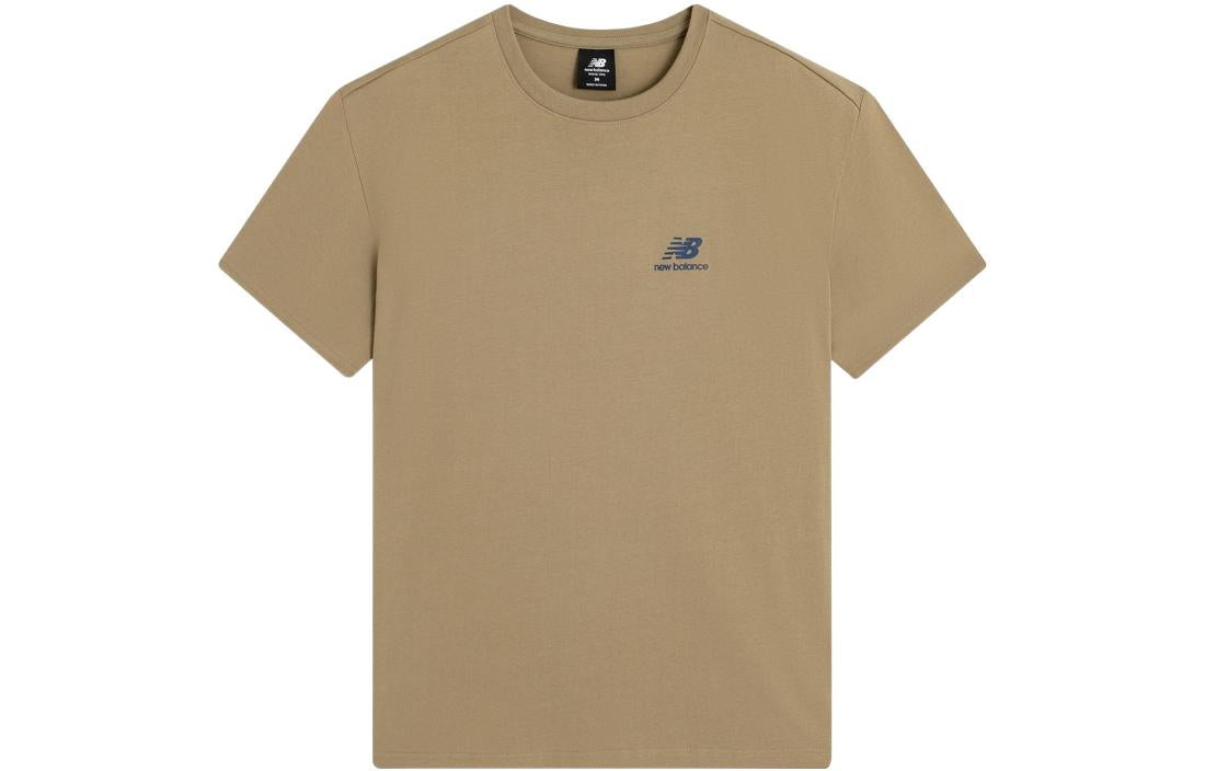 New Balance Boston T-Shirt Asia Sizing 'Tan Blue' AMT22391-INC