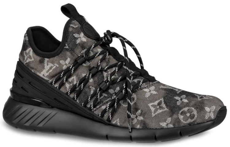 LOUIS VUITTON Fastlane Sneakers 'Black Monogram Denim' 1A5B8O