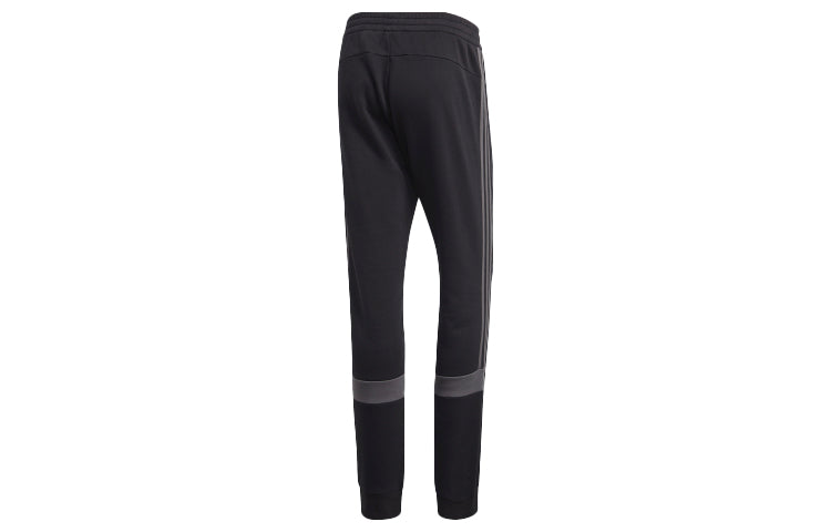 adidas originals Linear logo Casual Sports Pants Black FT9278