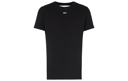Off-White Black Small logo Back Skeleton Stripe Printing Ordinary Version OMAA027S191850171088
