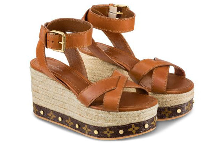 (WMNS) LOUIS VUITTON LV Timelapse Wedge 'Brown' 1A4VXF