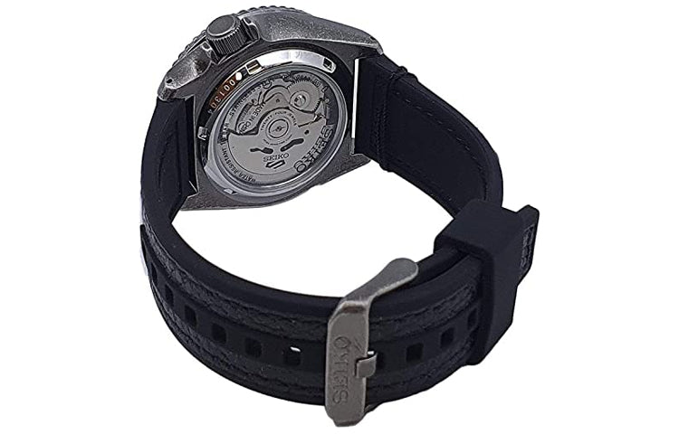 Men's SEIKO No. 5 Series Retro Automatic Mechanical waterproof Watch Gray Black SRPE79K1
