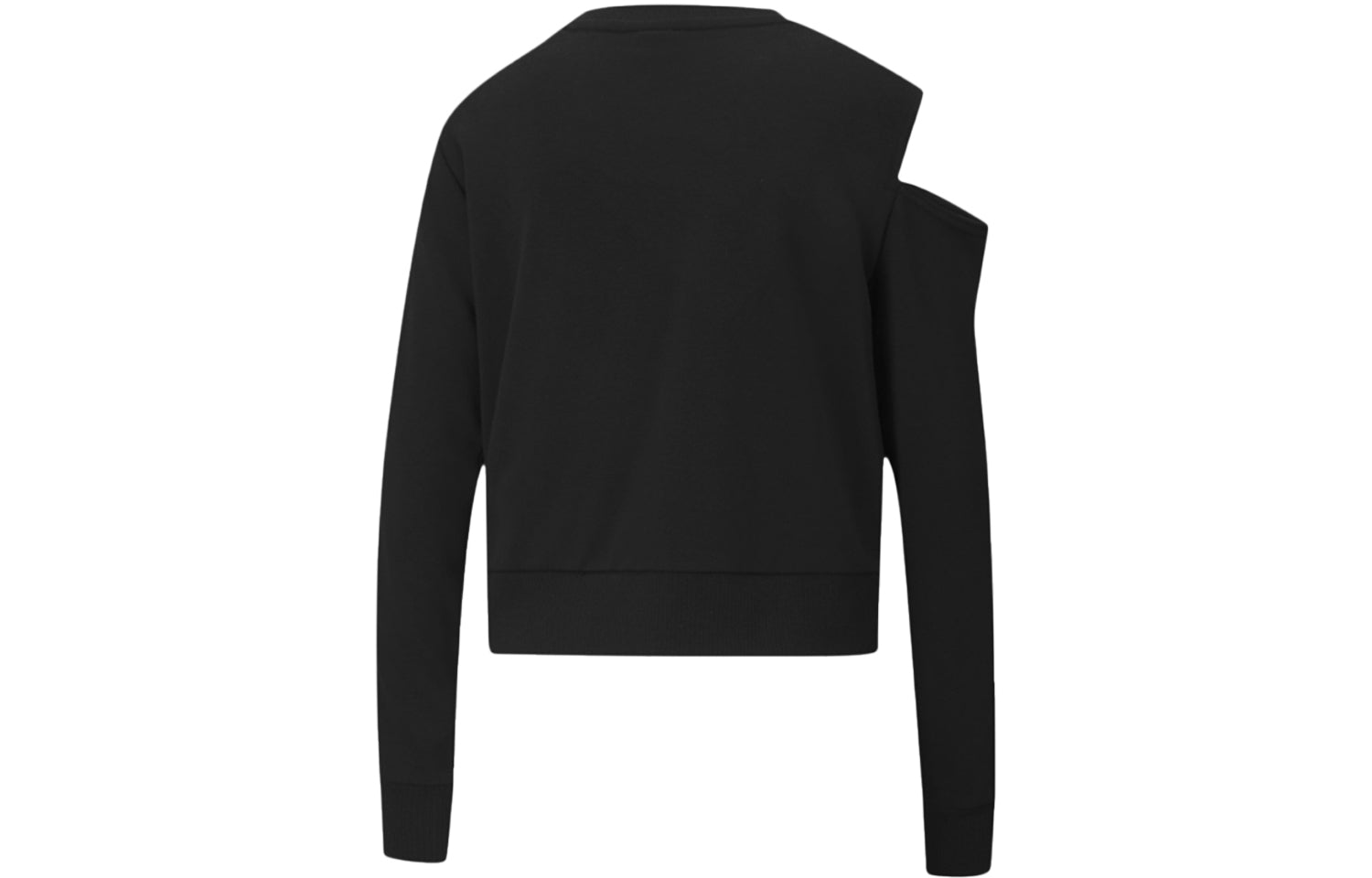 (WMNS) PUMA Fashion Crew Sweater 'Black Grey' 599046-01