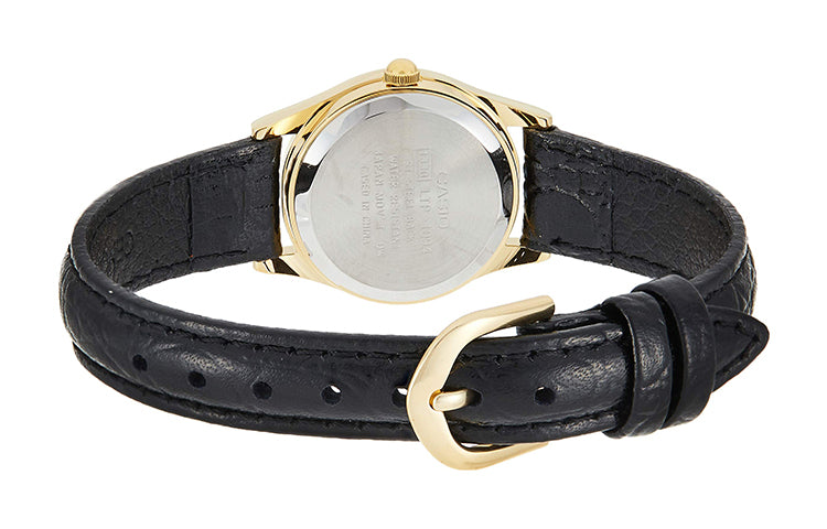 CASIO Brown Leather quartz Watch Business Silver Analog LTP1094Q-7B2