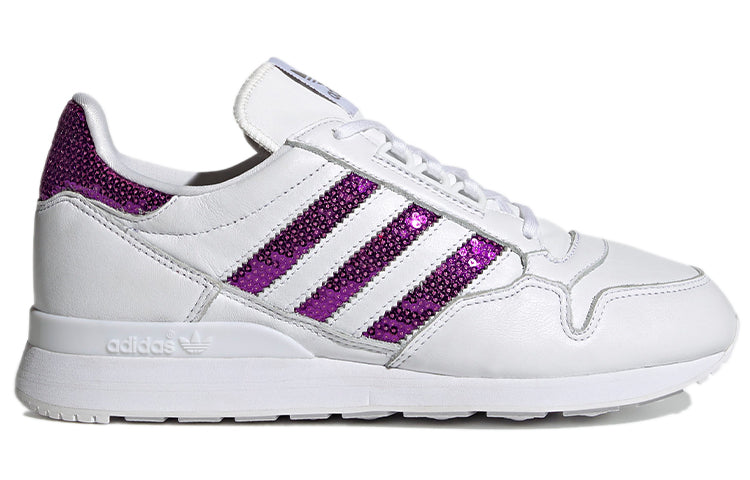 (WMNS) adidas originals ZX 500 Shoes White/Purple G55663
