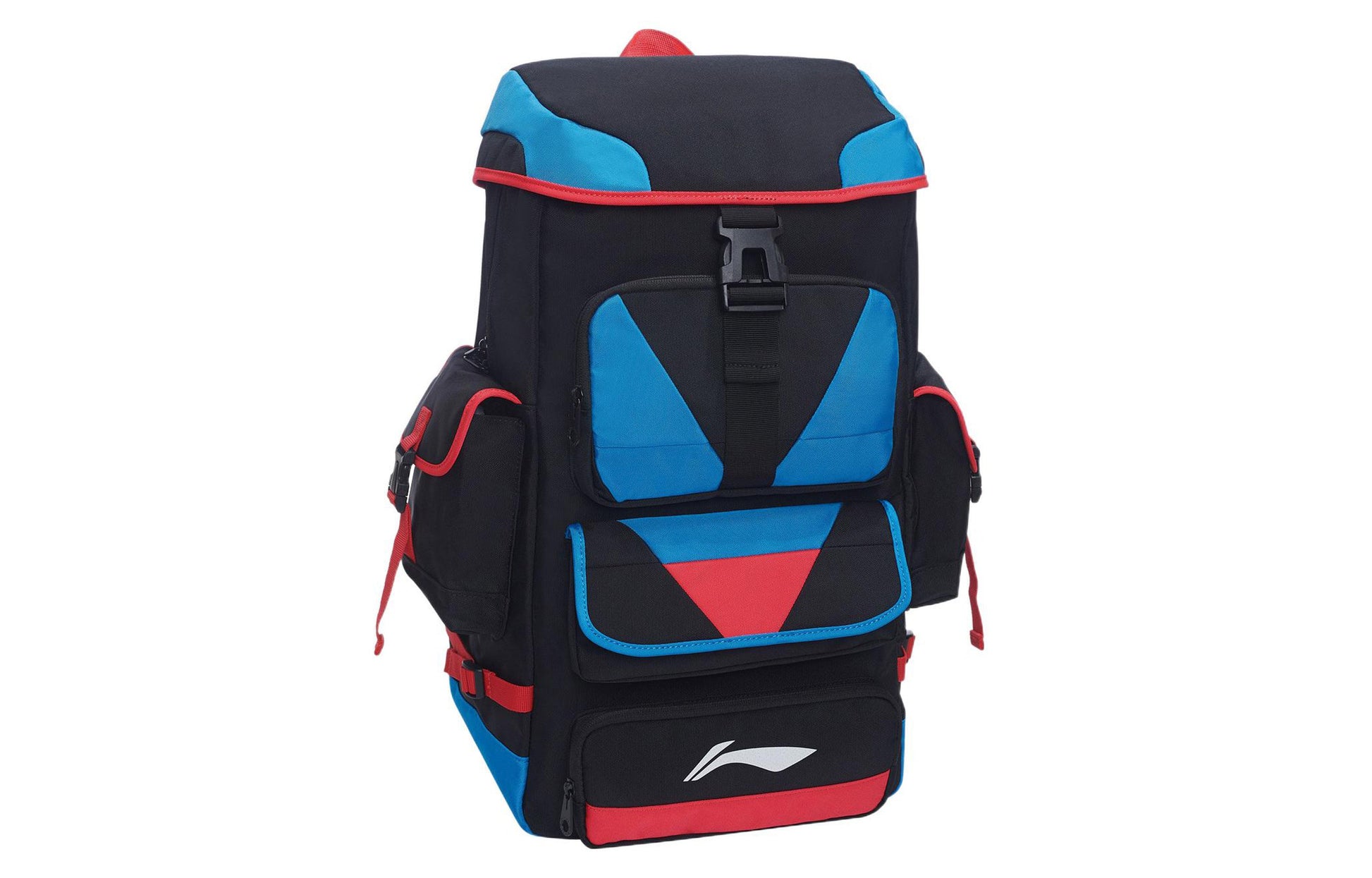 Li-Ning Basketball Outdoor Backpack Large 'Black Blue Red' ABSS315-1