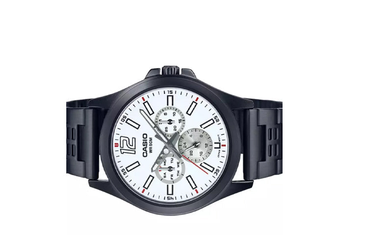 CASIO Analog 'Black' MTP-E350B-7BV