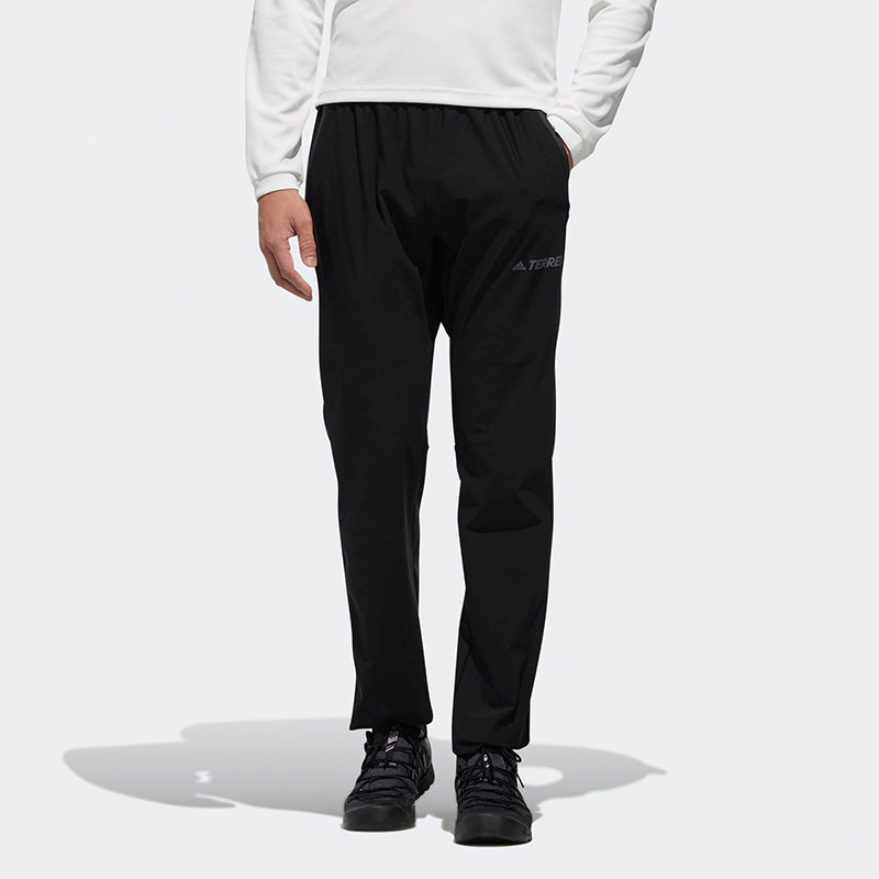 adidas Xplr Stretch Pt Reflective logo Outdoor Sports Pants Black DW4223