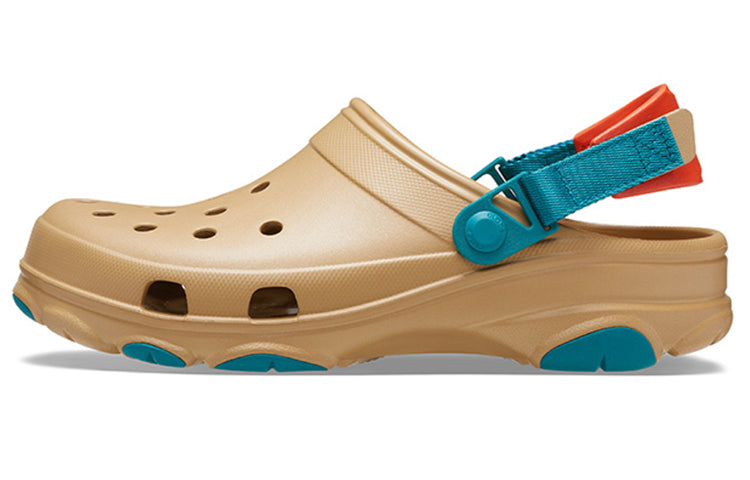 Crocs Classic Clog Beach Shoe Brown Yellow Unisex 'Brown Yellow' 206340-265