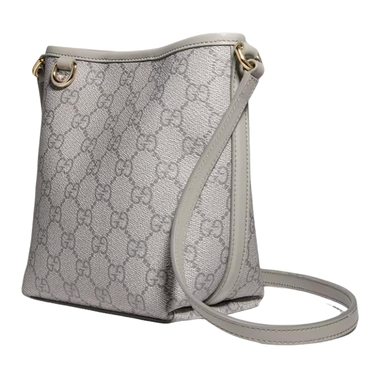 (WMNS) Gucci GG Emblem Nano Bucket Bag 'Grey' 847090-FAEUD-1425