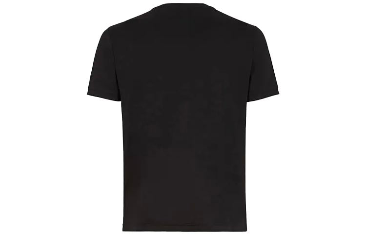 FENDI SS21 Logo Pattern Round Neck Short Sleeve T-Shirts 'Black' FY0894A2BNF0QA1