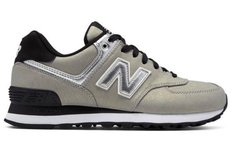 (WMNS) New Balance 574 Series Seasonal Shimmer Sneakers Silver WL574SFI
