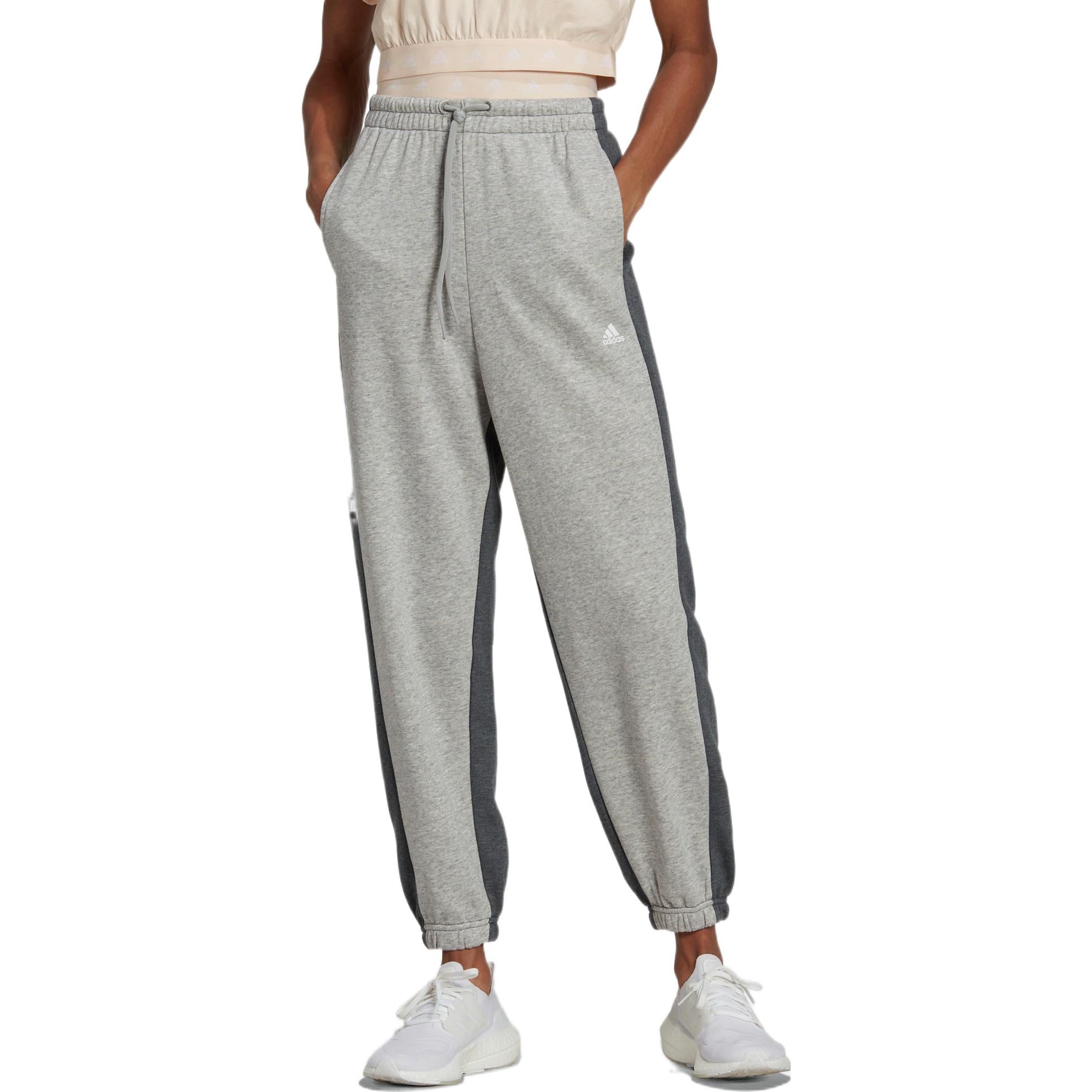 (WMNS) adidas Hyperglam French Terry Pants Asia Sizing 'Grey' HZ9671
