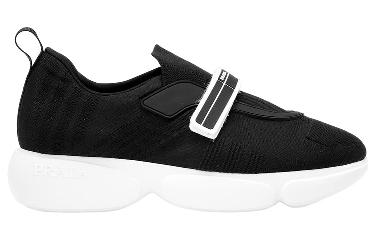 (WMNS) PRADA Cloudbust Rubber and Leather Sneakers 'Black White' 1E6511_3KK6_F0632_F_D040