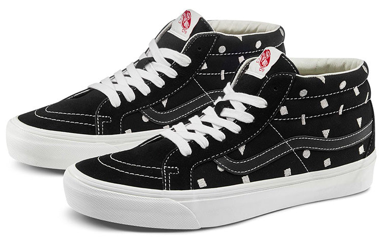 Vans OG SK8-Mid LX Black Geometry Pattern VN0A4BVCVZ7