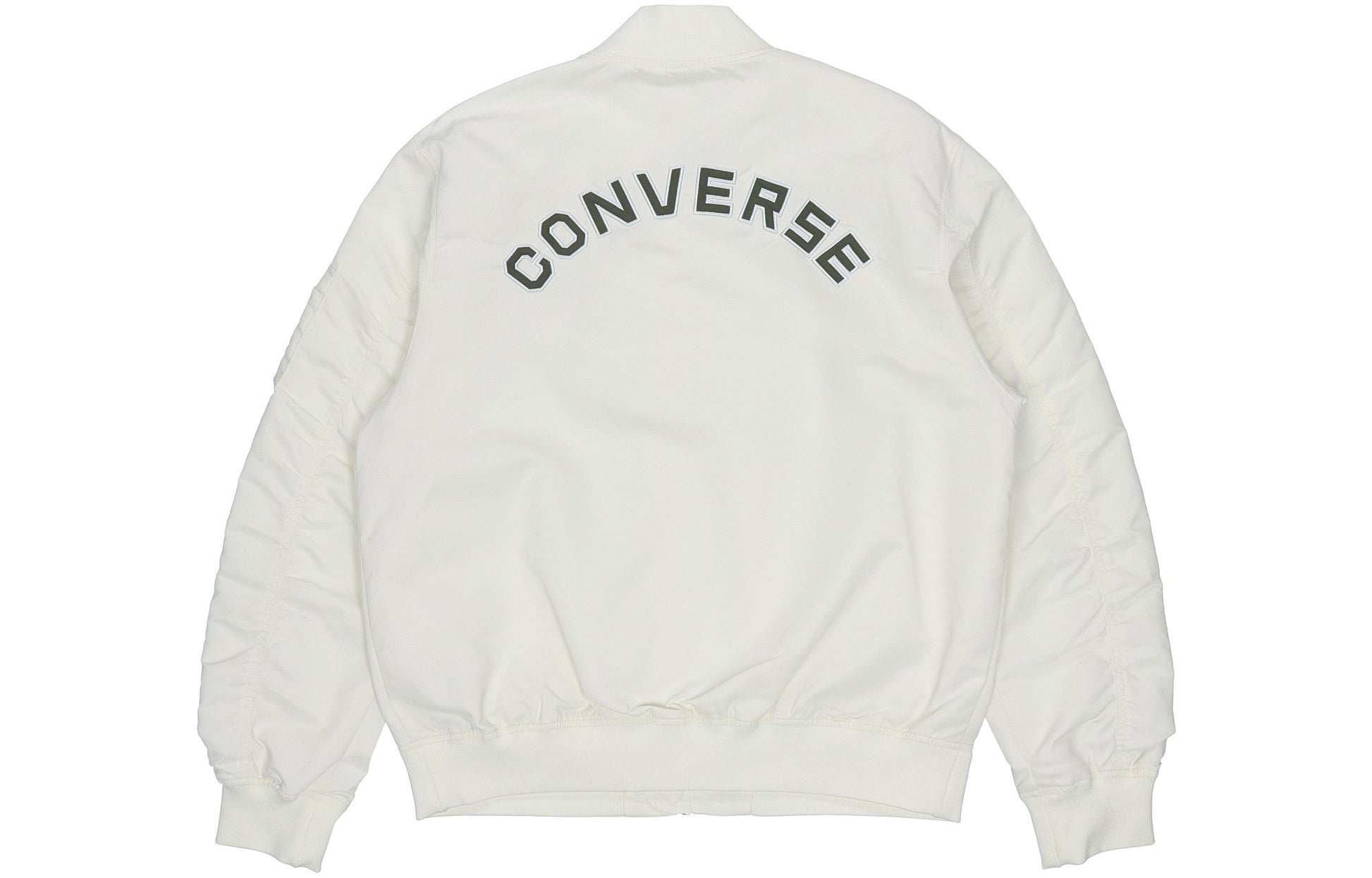 Converse SS22 Logo Loose Sports Retro aviator Jacket Couple Style White 10024169-A01