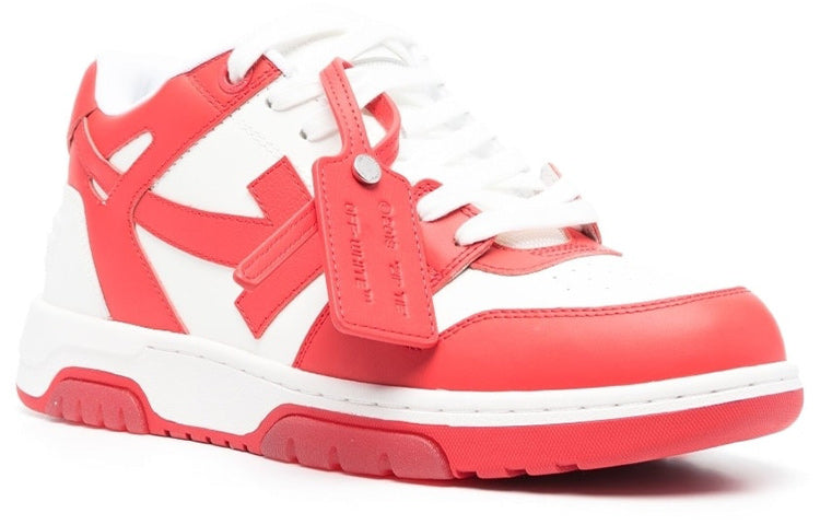 Off-White Out Of Office Low-Top Sneakers 'Red White' OMIA189S23LEA0012501