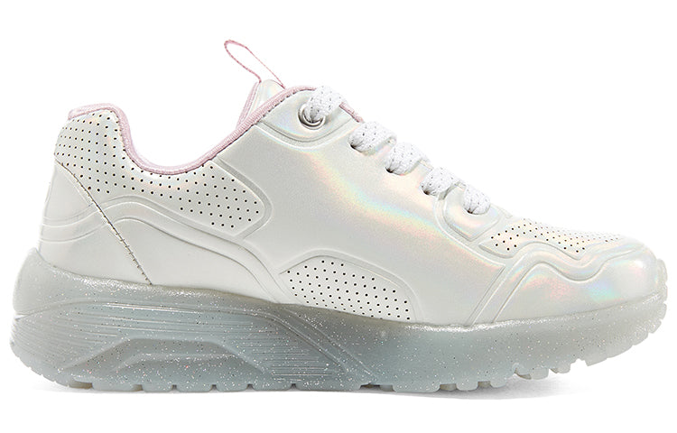 (GS) Skechers Uno Ice Shoes 'White Pink' 310448L-WSL