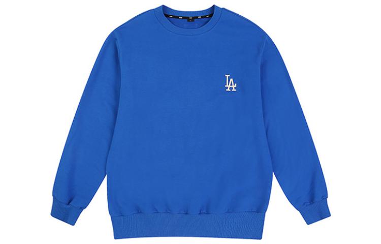 MLB Los Angeles Dodgers Loose Athleisure Casual Sports Round Neck Long Sleeves Unisex Blue 31MT03011-07U