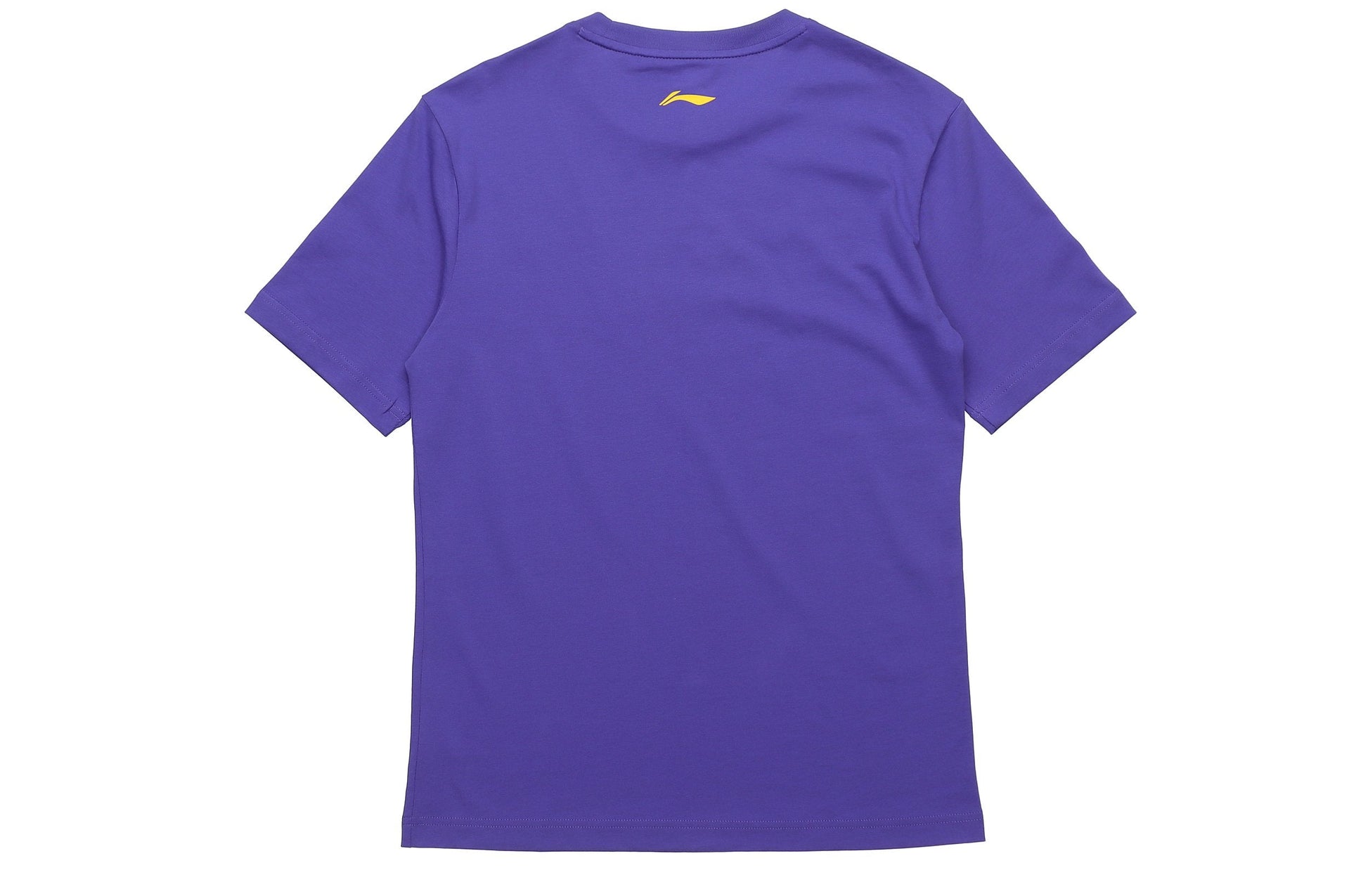 Li-Ning Alphabet Printing Solid Color Round Neck Short Sleeve Couple Style 'Purple' AHSQ412-6