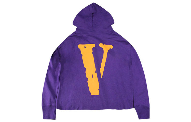 VLONE Friends-Classic Logo Hooded Fleece Purple/Yellow VLHD17SS003