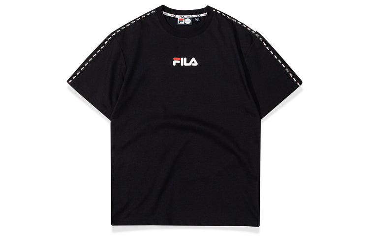(WMNS) FILA Loose Round Neck Short Sleeve Black T-Shirt T11W032107F-BK